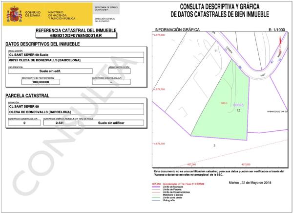 Terreno en calle Sant Sever, 69