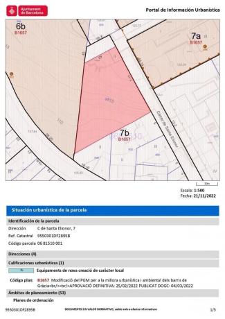 Terreno en calle Santa Elionor