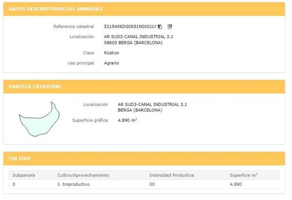 Terreno en camino de Pedret