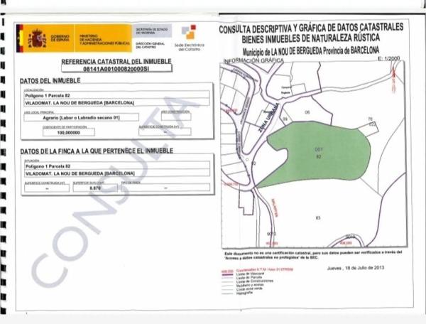 Terreno en Viladomat. Poligono 1 Parcela 82 s/n