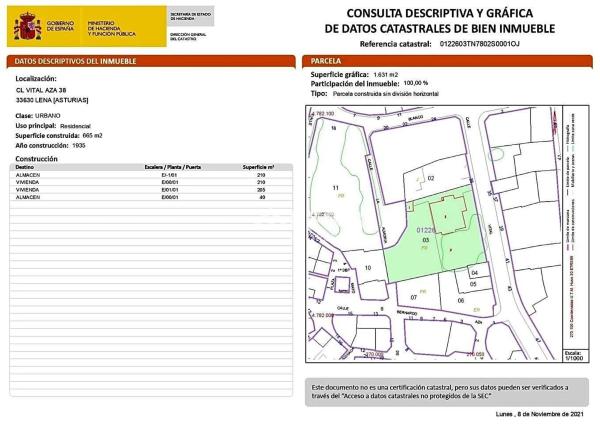 Casa independiente en calle de Vital Aza, 38