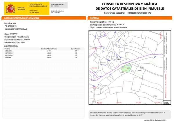 Casa independiente en calle Sames