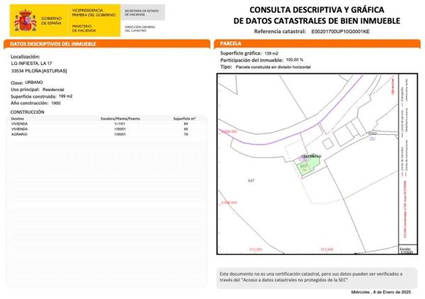 Casa de pueblo en As-258 s/n Sn