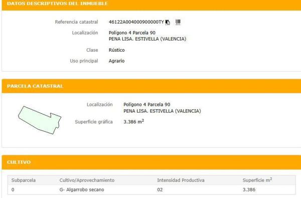 Terreno en Estivella