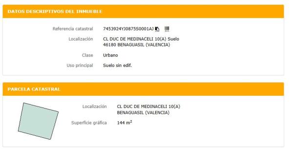 Terreno en calle Duc de Medinaceli, 10