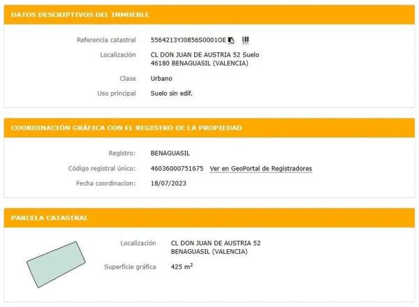 Terreno en calle Juan de Austria, 52