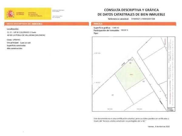 Terreno en calle d'Alfonso Pelechà