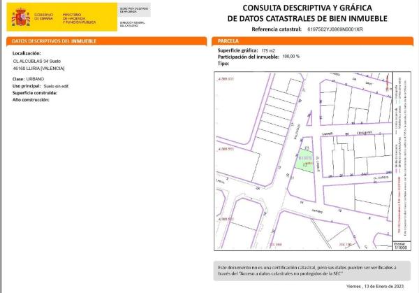 Terreno en Parque de la Bombilla-Pla de Rascanya