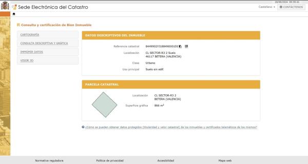 Terreno en avenida de Valencia, 8 -14