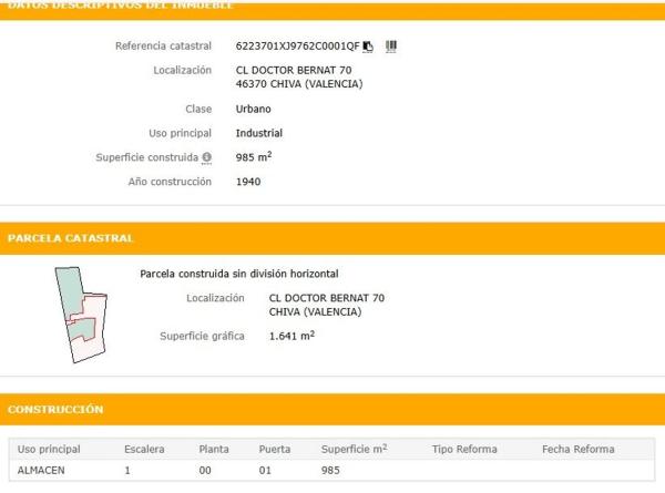 Terreno en calle del Dṟ. Juan Antonio Bernat Rodrigo, 70