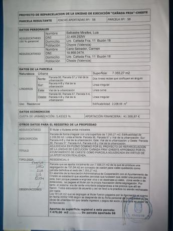 Terreno en Urbanizacion Cañada Fria, 4 a