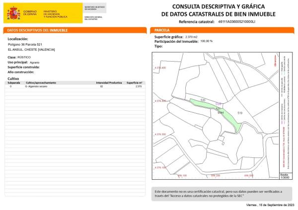 Terreno en via El Ansul s/n