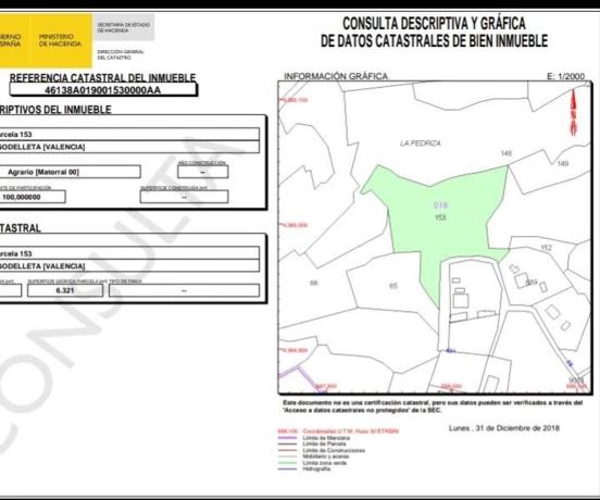 Terreno en Diseminado p 19, 634