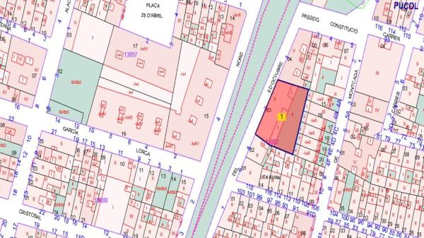 Terreno en calle 9 d'Octubre