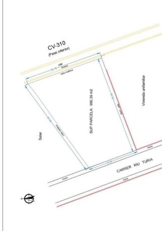 Terreno en calle Riu Turia