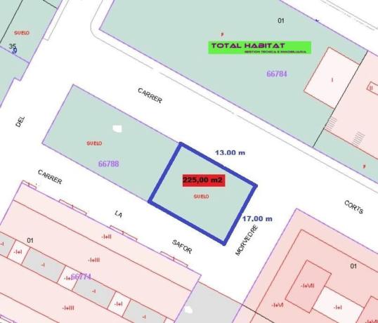 Terreno en calle Corts Valencianes, 13