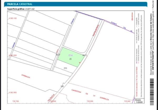 Terreno en avenida Av Barcelona, 139 a