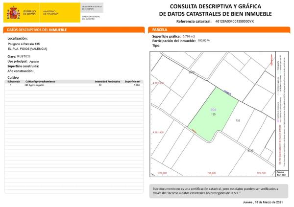 Terreno en calle Polígono 4, parcela 137 s/n
