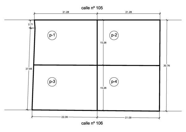 Terreno en calle nº 105, 3