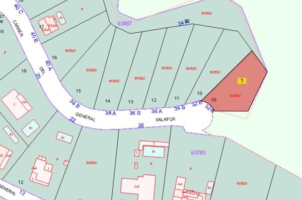 Terreno en calle del General Palafox