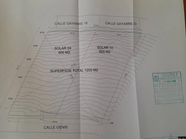 Terreno en calle Gayarre, 20
