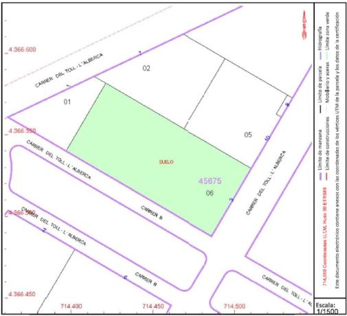 Terreno en calle Toll-l'Alberca Calle b, 3