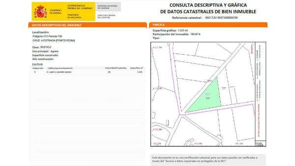 Terreno en Lugar Santeles Estrada Pontevedra s/n