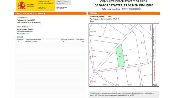 Terreno en Lugar Santeles Estrada Pontevedra s/n