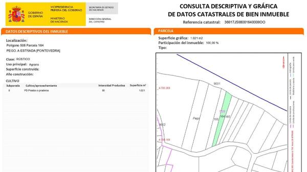 Terreno en Lugar Santeles Estrada Pontevedra s/n