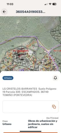 Terreno en Cristelos barrantes, 60