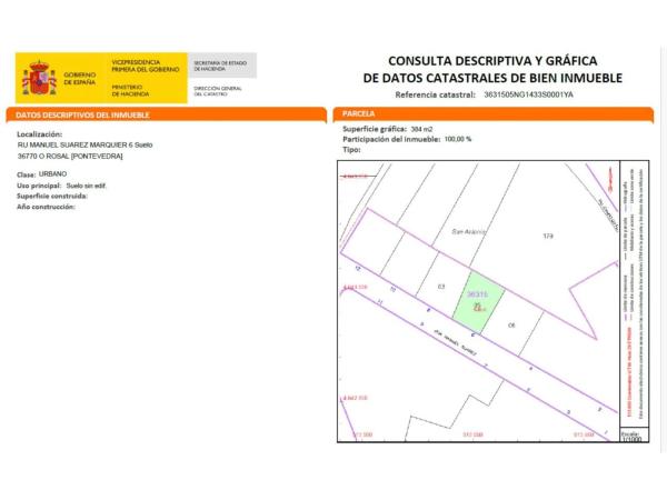 Terreno en calle Manuel Suárez Marquier, 10