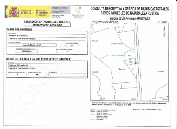 Terreno en camino Baiona - a Guarda, km 25