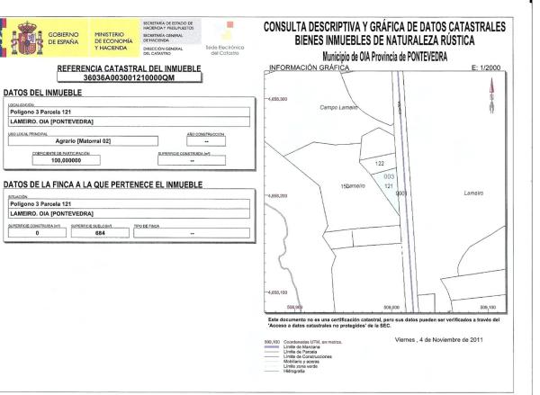 Terreno en camino Baiona - a Guarda, km 25