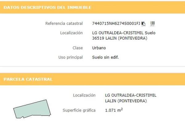 Terreno en Outraldea, 3 a