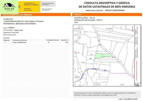 Terreno en Lugar Montemogos s/n
