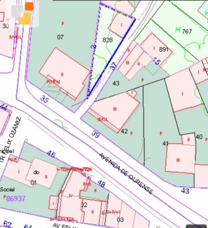 Terreno en avenida de Orense