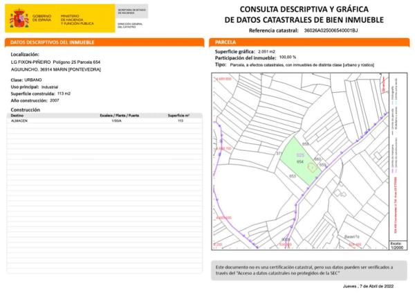 Terreno en Lugar Fixon, 25