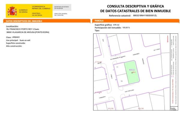 Terreno en calle Francisco Porto Rey, 3