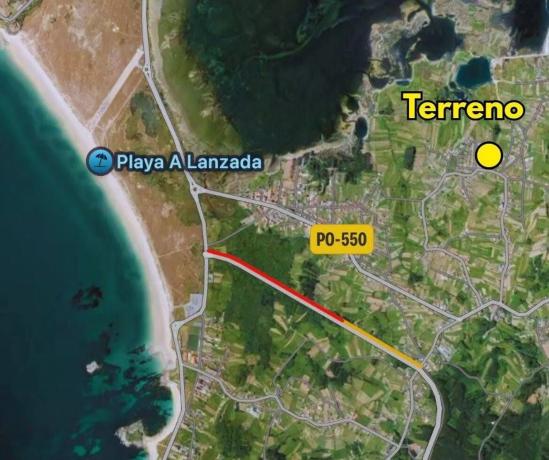 Terreno en carretera de Rouxique