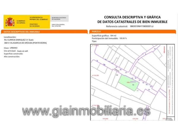 Terreno en calle Curros Enríquez, 27