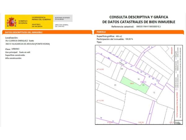 Terreno en calle Curros Enríquez, 27