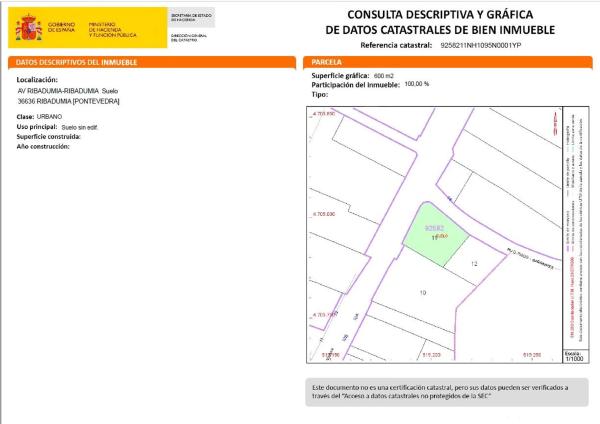 Terreno en avenida de Ribadumia, 18