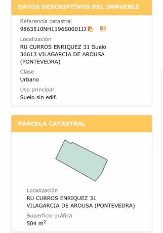 Terreno en Curros Enríquez