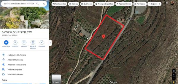 Terreno en carretera He Huecija s/n