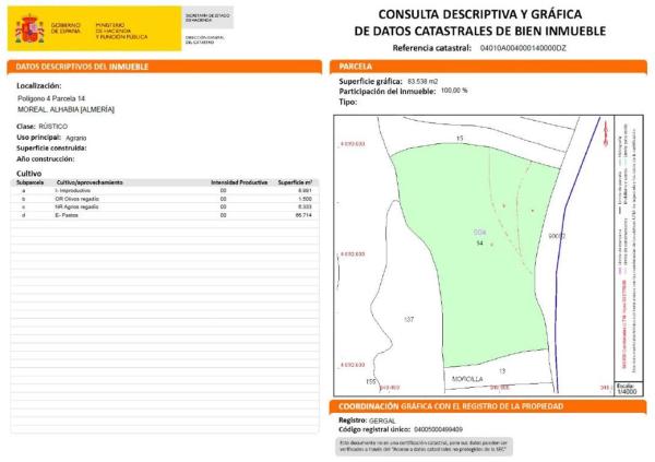 Terreno en Poligono 4 Parcela 14, 1