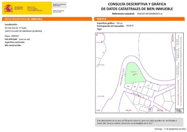 Terreno en Virgen de la Salud, 17