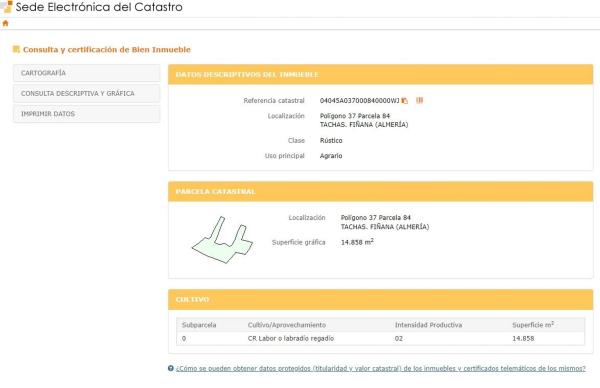 Terreno en carretera A-1176 s/n