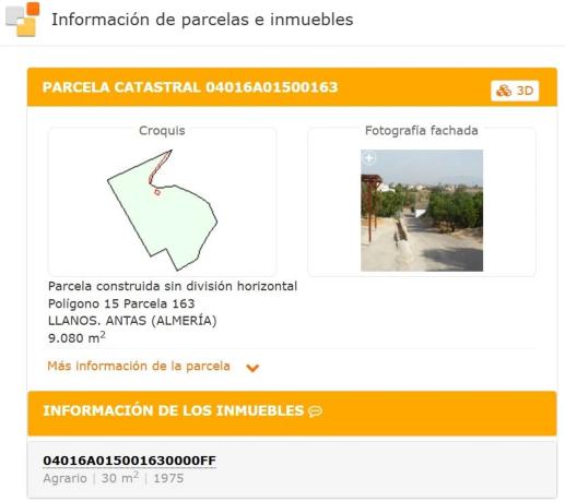 Terreno en Polígono 15 parcela 163, Los Llanos, 163