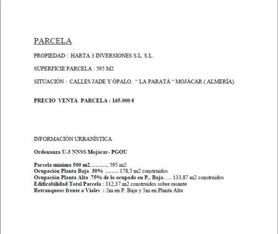 Terreno en calle Jade