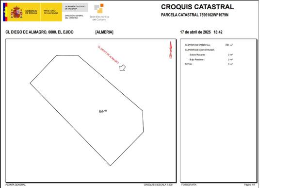 Terreno en calle Diego de Almagro s/n